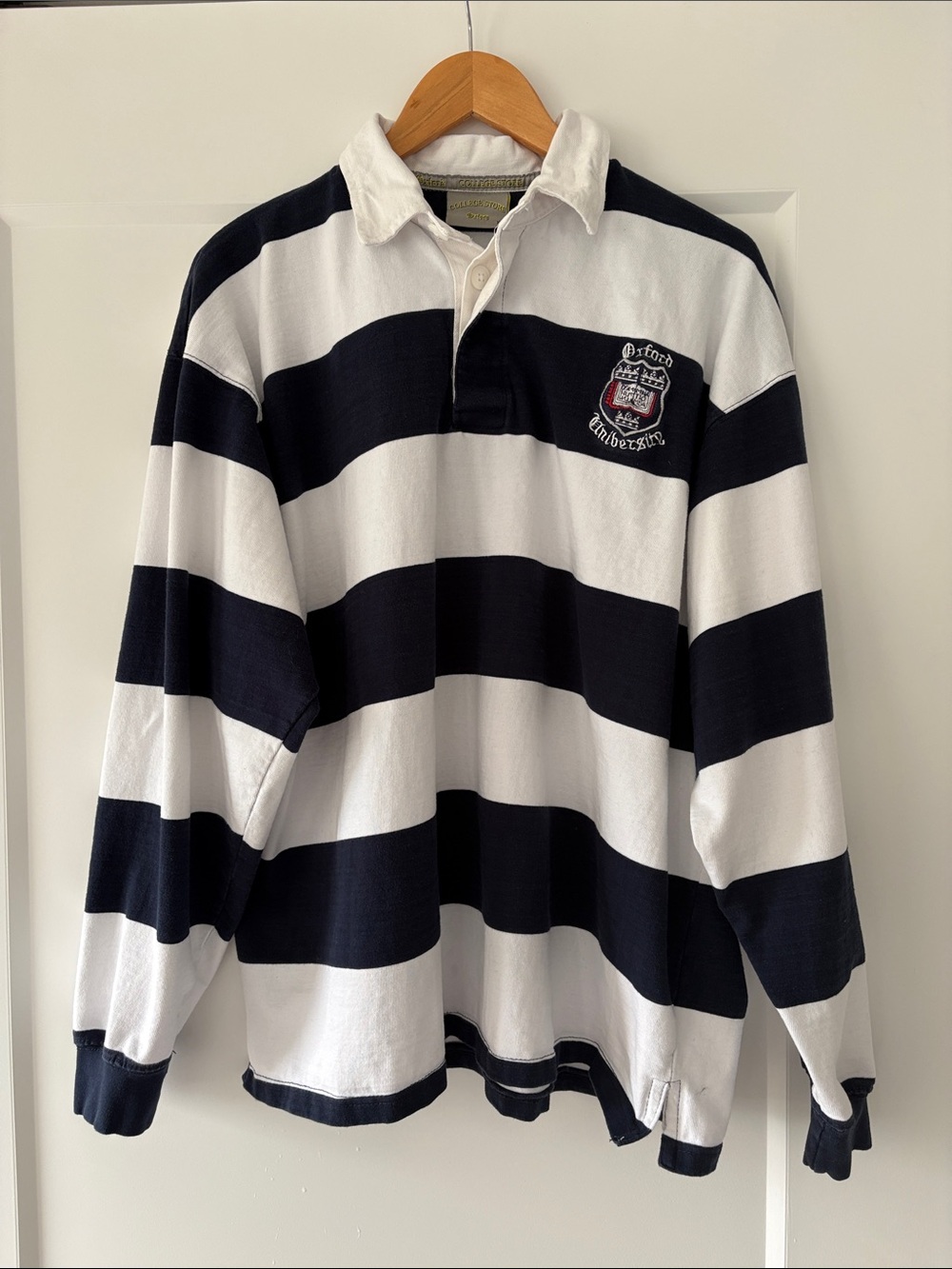 Oxford Striped Rugby Polo Shirt